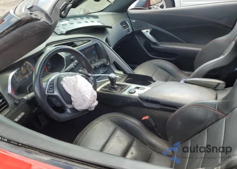 2016 Chevrolet Corvette Stingray 3Lt из США, поврежденный, VIN 1G1YE2D7XG5110079